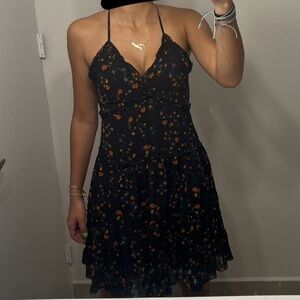 Black Boutique Flower Dress